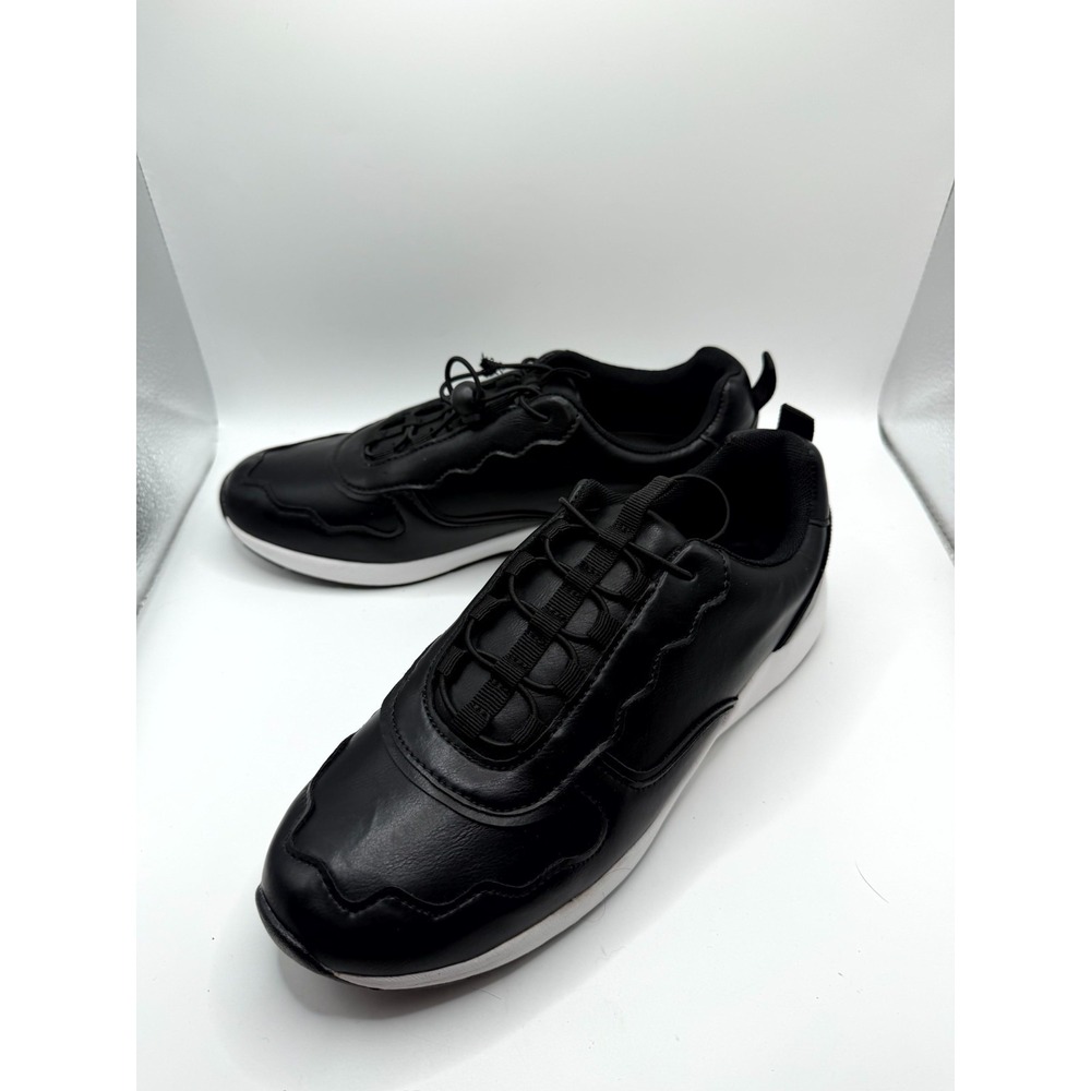 Comfortview Sport Jolee Women 8 Wide Sneaker Black Low Top Athletic Running Shoe